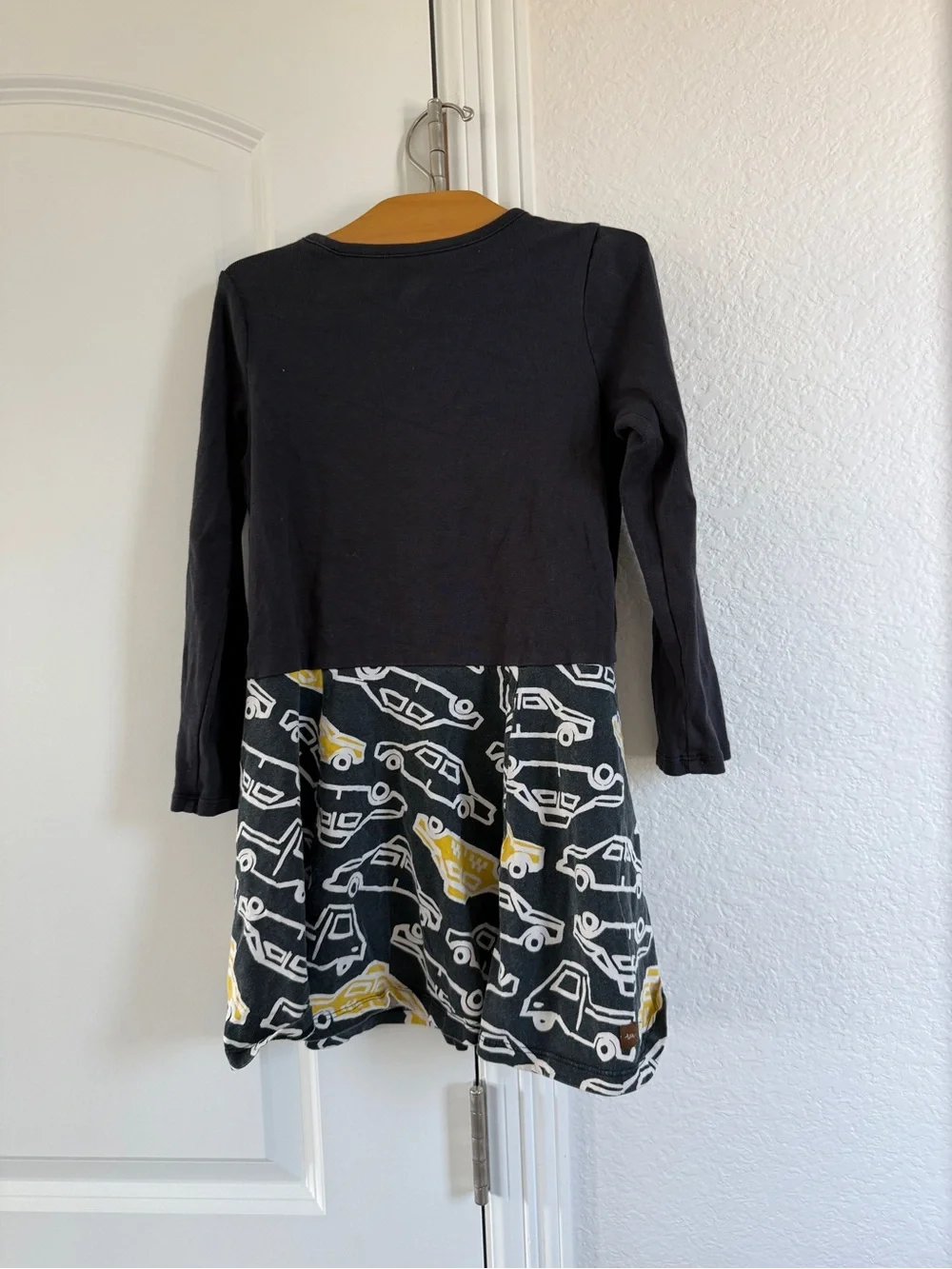 Tea Collection Black Taxi Traffic Skirted Twirl Dress size 6